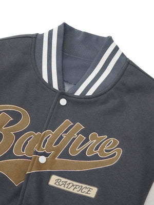 Embroidered Baseball Bomber Jacket Streetwear - thumbnail 3