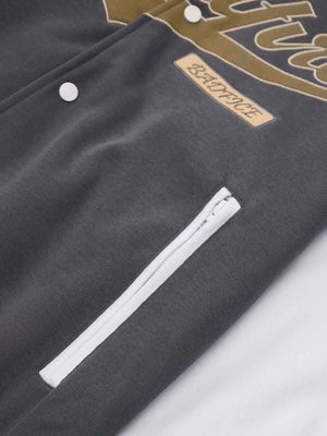 Embroidered Baseball Bomber Jacket Streetwear - thumbnail 5