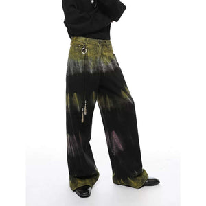 Graffiti Fun Tie Dye Straight Jeans Streetwear - thumbnail 5