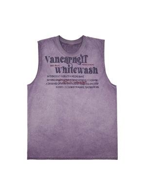 Heavy Worker Washed And Broken Retro Font VEST Streetwear - thumbnail 1