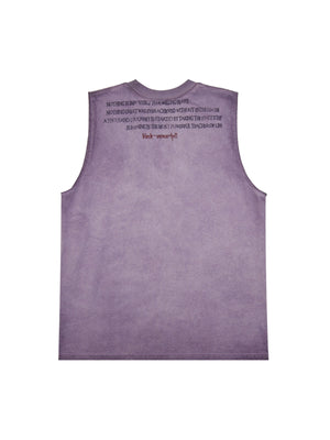 Heavy Worker Washed And Broken Retro Font VEST Streetwear - thumbnail 5