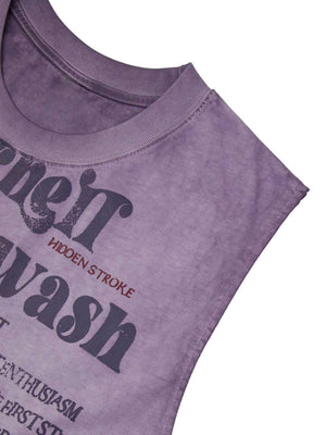 Heavy Worker Washed And Broken Retro Font VEST Streetwear - thumbnail 7