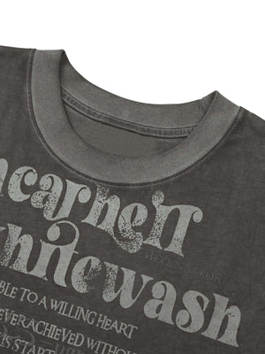 Heavy Worker Washed And Broken Retro Font VEST Streetwear - thumbnail 4