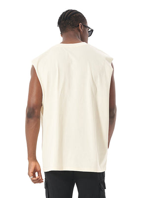Heavyweight Cotton Sleeveless Unisex Vintage Waistcoat Streetwear - thumbnail 3