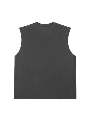 Heavyweight Cotton Sleeveless Unisex Vintage Waistcoat Streetwear - thumbnail 5