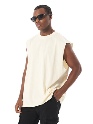 Heavyweight Cotton Sleeveless Unisex Vintage Waistcoat Streetwear - thumbnail 1