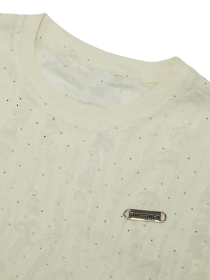 High Street Worn Design Diamond Texture Vest Streetwear - thumbnail 3