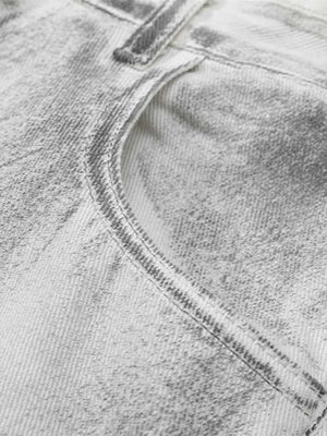 Hip Hop Aged Straight Leg Jeans Streetwear - thumbnail 4