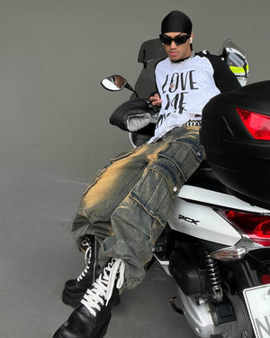 Multi pocket Cargo Jeans Streetwear - thumbnail 4