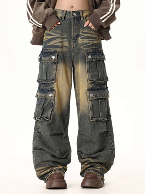 Multi pocket Cargo Jeans Streetwear - thumbnail 7