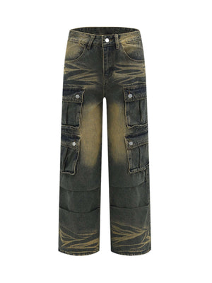 Multi pocket Cargo Jeans Streetwear - thumbnail 1