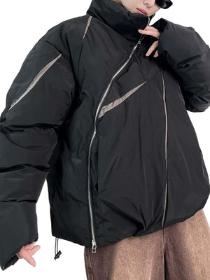 Oversize Deconstructed Cotton Jacket Streetwear - thumbnail 3