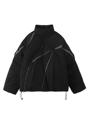 Oversize Deconstructed Cotton Jacket Streetwear - thumbnail 1