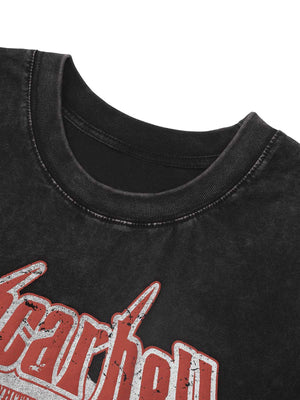 Retro Washed Character Thorns Street Rap Vest Streetwear - thumbnail 14
