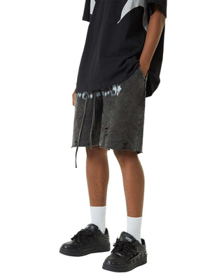 Retro Washed Cotton Loose fitting Pants Streetwear - thumbnail 3