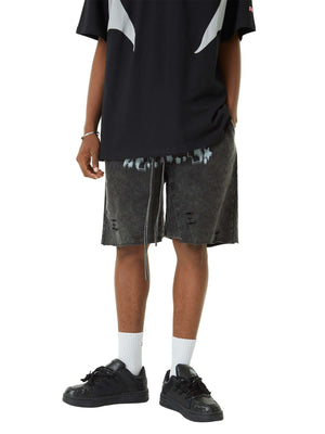 Retro Washed Cotton Loose fitting Pants Streetwear - thumbnail 4