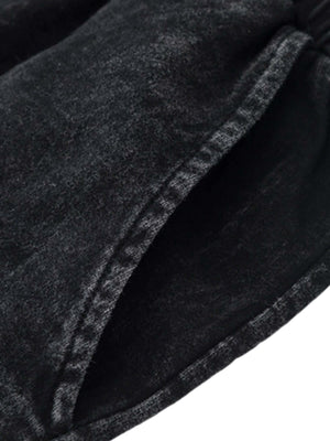 Retro Washed Cotton Loose fitting Pants Streetwear - thumbnail 9
