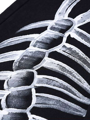 Skull Centipede Print Casual Pants Streetwear - thumbnail 7