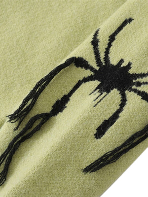 Spider Distressed Oversized Sweater Streetwear - thumbnail 9