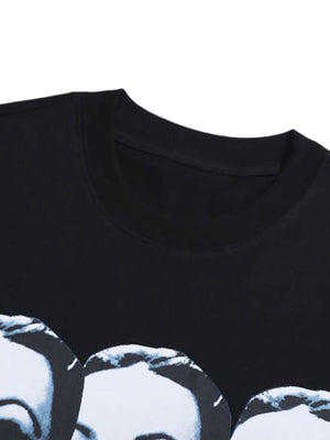 Spoof Portrait Crew Neck Sweatshirt Streetwear - thumbnail 5