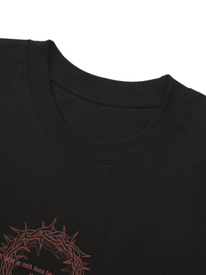 Thorn Ring Retro Font Street Rap Sleeveless Vest Streetwear - thumbnail 4