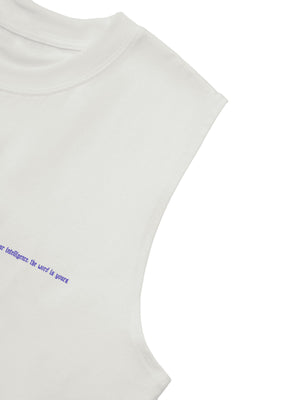 Thorn Ring Retro Font Street Rap Sleeveless Vest Streetwear - thumbnail 7