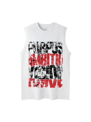 Unisex Letters Street Rap Graffiti Vest Streetwear - thumbnail 2