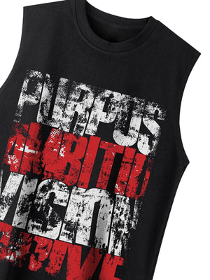 Unisex Letters Street Rap Graffiti Vest Streetwear - thumbnail 5