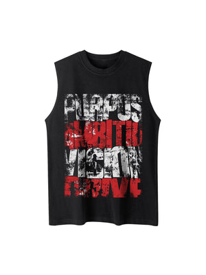 Unisex Letters Street Rap Graffiti Vest Streetwear - thumbnail 1