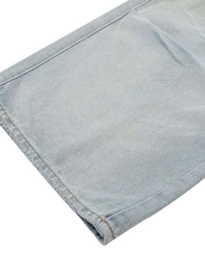 Vintage Washed Multi pocket Work Jeans Streetwear - thumbnail 5
