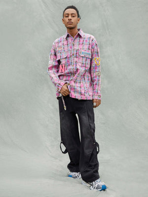 Washed Ripped Denim Jeans Streetwear - thumbnail 3