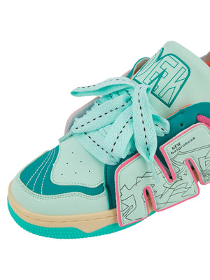 Skate Sneakers mit Buchstaben – Detailansicht | XoKool