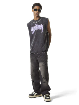 Vintage Washed Distressed Jeans Streetwear - thumbnail 9
