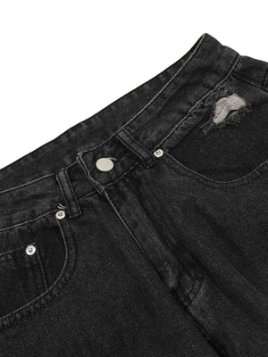 Blend function and fashion with the Washed Multi Pocket Work Cargo Jeans. Made from durable denim, these utility-inspired jeans feature a trendy distressed wash, a loose comfortable fit, and an adjustable waistband for a customizable feel. With multiple s
