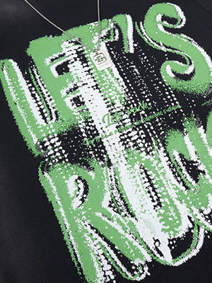 Street Graphic Spray Print Necklace T-Shirt - thumbnail 5