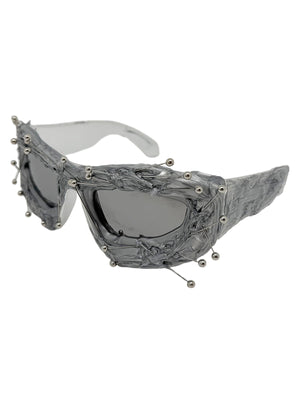 Hip Hop Punk Beaded Sunglasses - thumbnail 6