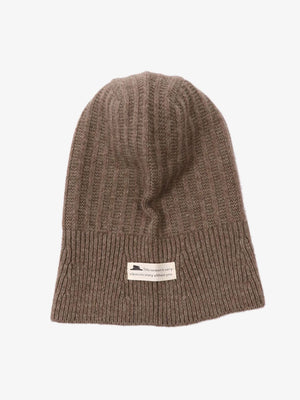 Vintage Ribbed Knit Balaclava Hood Hat - thumbnail 7