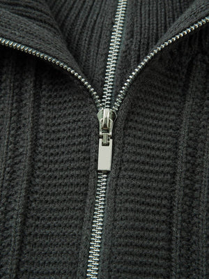 Vintage Faux Two-Piece Layered Collar Turtleneck Sweater - thumbnail 7