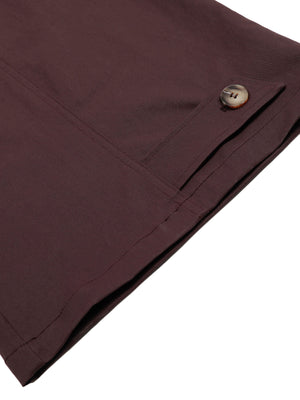 Wide leg cargo pants – hem button tab close-up | XoKool