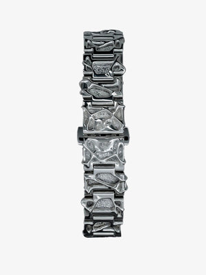 Abstrakte Metalluhr – Armband von hinten | XoKool