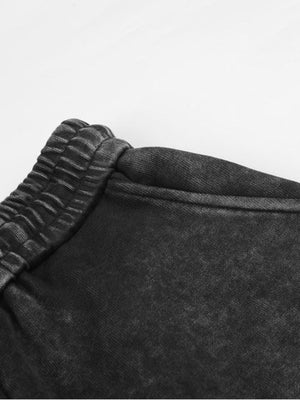 Pantalones deportivos acid wash – detalle lateral de la pretina | XoKool