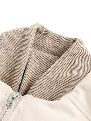 Puffer bomber – collar rib close-up | XoKool