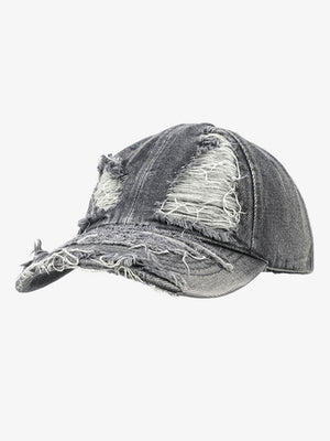 Retro Distressed Street Denim Baseball Cap - thumbnail 2