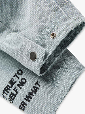 Vintage Washed Distressed Barn Work Jacket - thumbnail 8