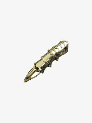 Anillo articulado con garra de armadura – Garra segmentada bronce | XoKool