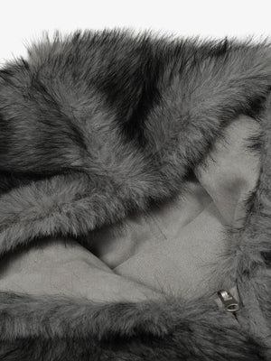 Street Fur Reversible Hooded Jacket - thumbnail 15