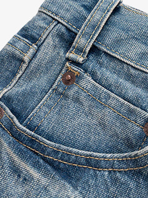Bell bottom jeans – front pocket close-up | XoKool