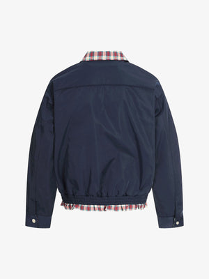Faux Two-Piece Plaid Layered Workwear Jacket - thumbnail 2