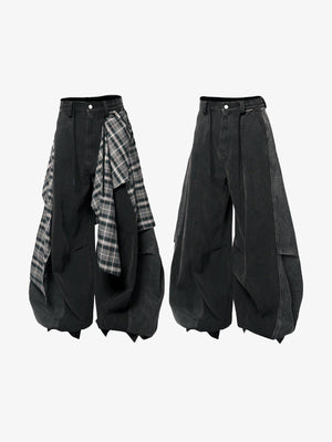 Pantalones en capas – negro, con y sin capa de cuadros | XoKool