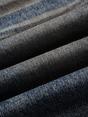 Dirty wash barrel jeans – fabric texture close-up | XoKool